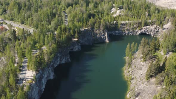 Ruskeala Park in Karelia