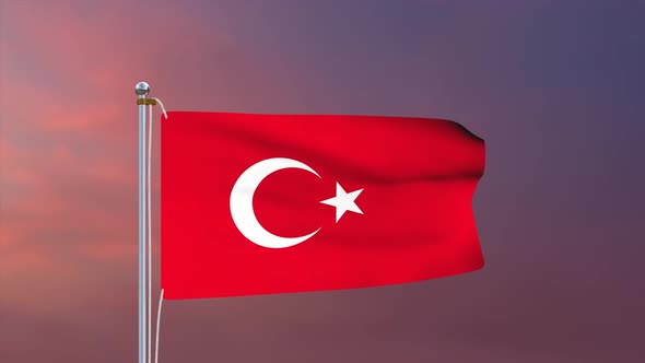 Turkey Flag 4k