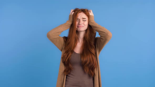 Redheaded Woman in Casual Outfit