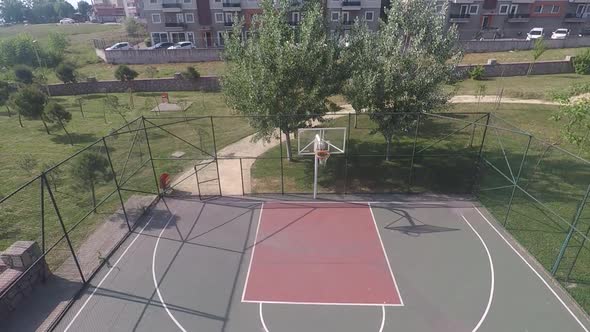 Aerial Basketball Court