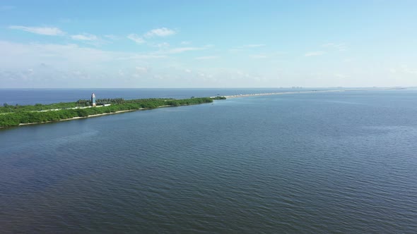 Aerial Video I275 Highway Over Tampa Bay Florida Usa 