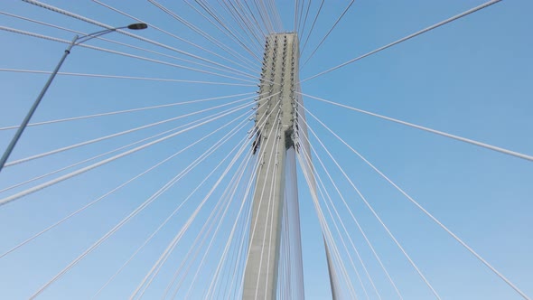 Driving on TransCanada Highway Across Port Mann Bridge