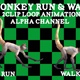 Monkey Run Walk 2 Clip Loop - VideoHive Item for Sale