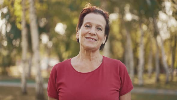 Middle Aged Woman at the Park