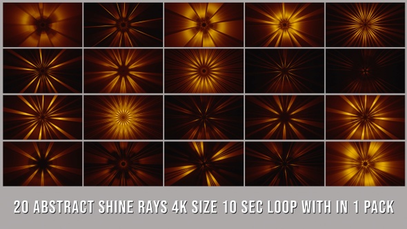 Abstract Shine Rays Elements Pack V01