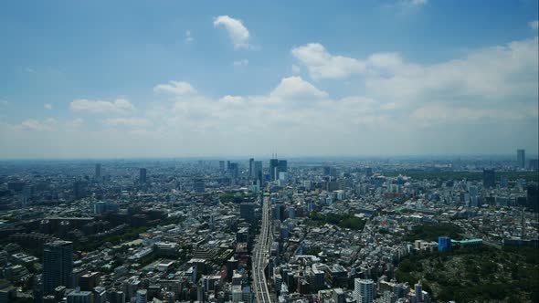 Beautiful architecture building in Tokyo city Japan