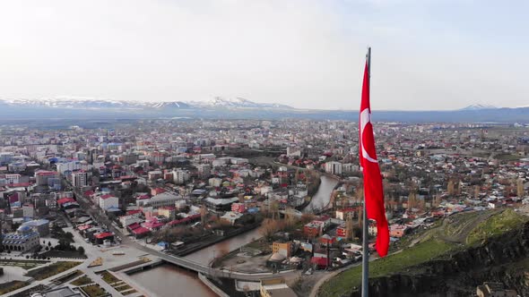 Turkish National Flag In K Ars