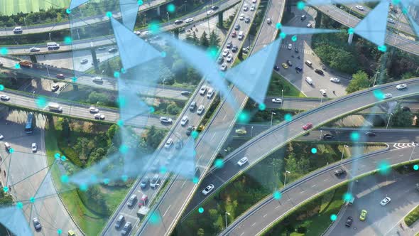 Smart traffic big Data concept