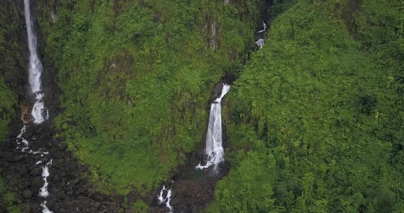 4 K Dominica Trafalgar Falls Aerial