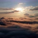 Aerial shot: Flying above Amazing Fluffy Clouds at Morning Time. - VideoHive Item for Sale