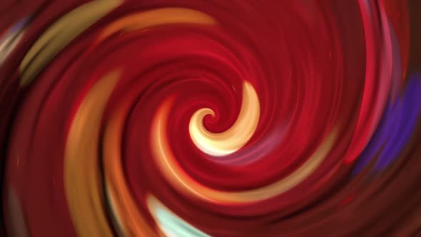Red and Yellow Liquid Spiral Motion Background