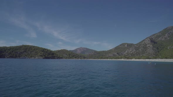 Sea and Forest View From the Water 4K