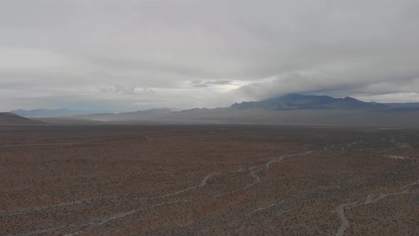 Nevada Desert Winter Skies Panorama