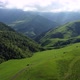Aerial view of the summer green mountain landscape. Aktoprak pass, Russia - VideoHive Item for Sale