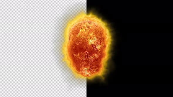 Glowing Burning Face