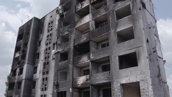 War in Ukraine  Destroyed Building in Borodyanka