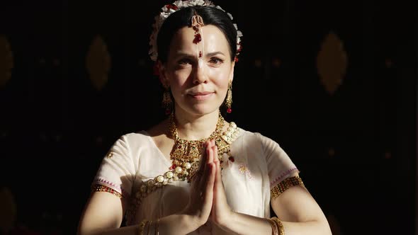 Portrait of Hare Krishna Woman