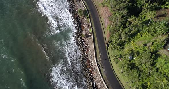 View Of The Wild Atlantic Coast In Dominica