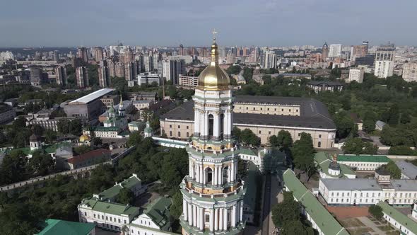 Kyiv. Ukraine: Aerial View of Kyiv Pechersk Lavra