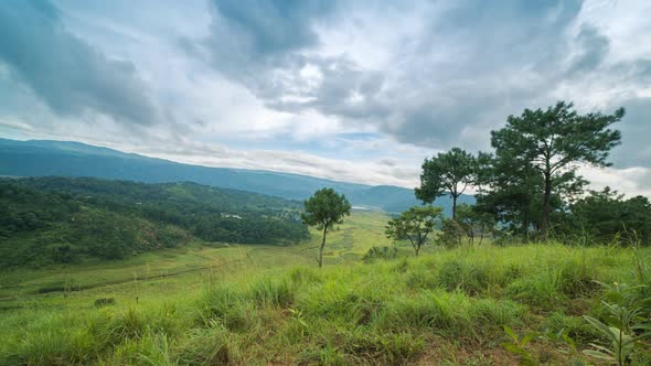 Green Valley And Dancing Clouds