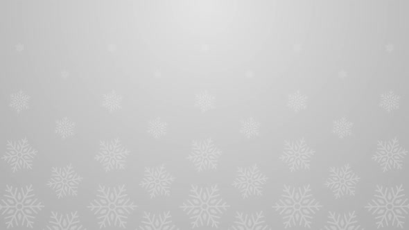 Christmas snowflakes white color looping background