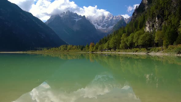 Lake Landro Dolomites  Italy
