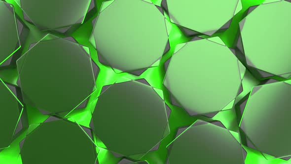 Hexagon Green Background