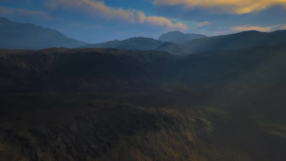 the Dark Land of the Slopes of the Mount Etna