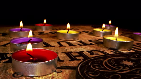 Spiritual Ouija Board And The Candles 1