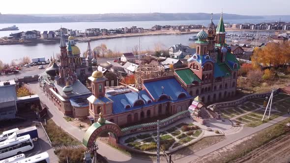 Temple of all religions. Kazan. Tatarstan. Russia.