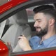 Handsome Happy Man Showing Keys to His New Car - VideoHive Item for Sale