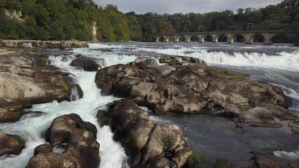 Natural Waterfall Landscape Background