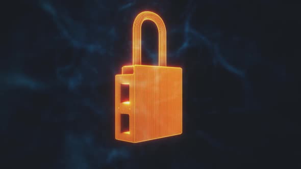 Digital Lock Representation Of Cyber Security In Digital Cyber Space Hd alt