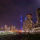 Toronto Skyline With Rail Tracks - VideoHive Item for Sale