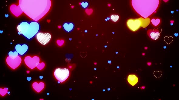 Valentine Neon Hearts 02 Hd  alt