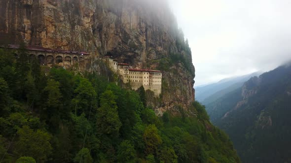 Carved Mountain Church for Orthodox Belief, Sumela Monastery, Trabzon, Turkey