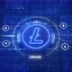 Litecoin crypto animated logo. Altcoin LTC in digital environment. Cryptocurrency of future - VideoHive Item for Sale