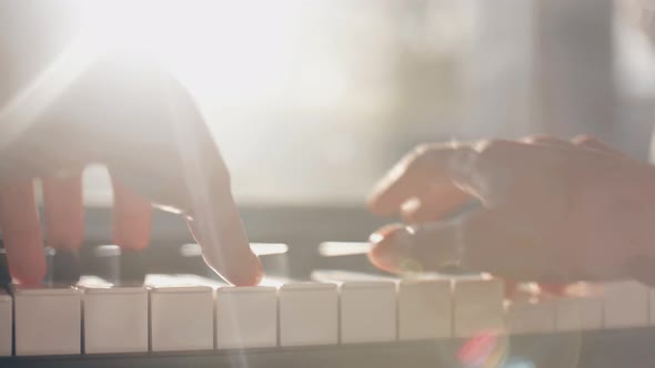 Playing On The Piano