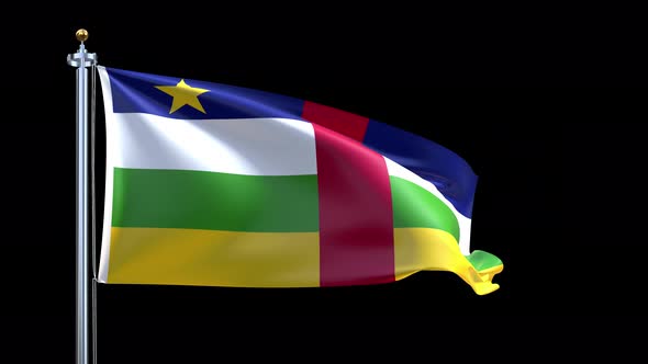 Central African Republic Waving Flag