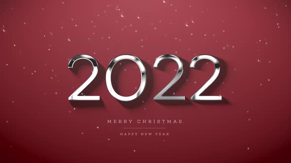 New Year Snowy 2022 Background Loop