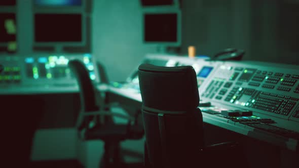 Empty Power Plant Control Room alt