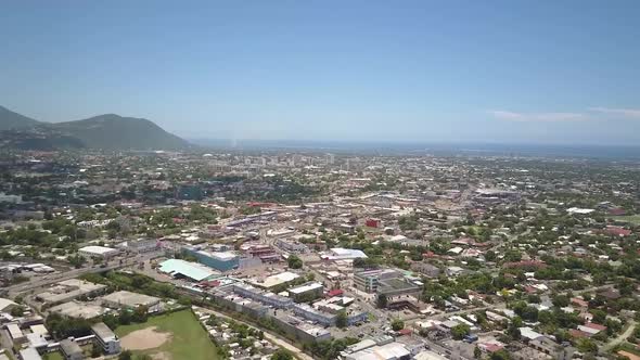 Aerial View Of Halfway Tree Kingston Jamaica