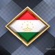 Tajikistan Flag Rotating Badge 4K Looping with Transparent Background - VideoHive Item for Sale
