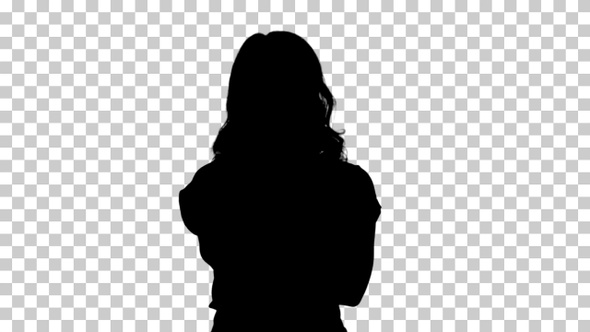 Silhouette woman, Alpha Channel