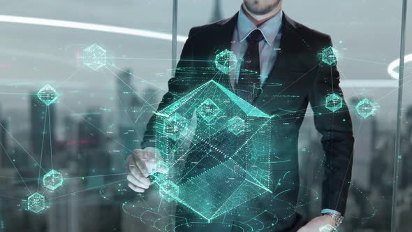 Data Fabric with Business Transformation Hologram Concept