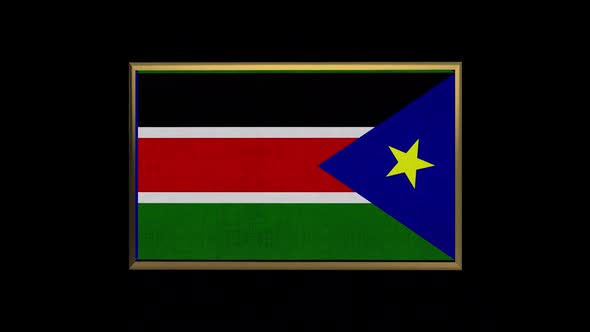 South Sudan 3D Flag