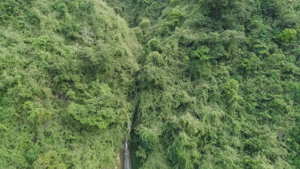 Waterfall in the Mountains