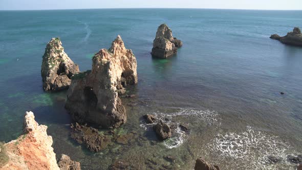 Rocks in the water