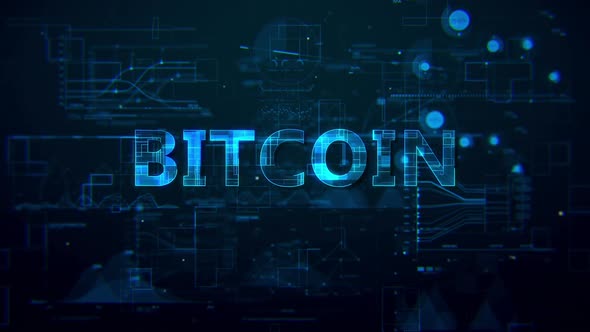 Bitcoin Digital Data Text Hd