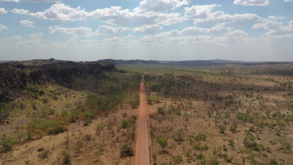 Bandilngan (Windjana Gorge) National Park Gibb River Western Australia 4K Aerial Drone